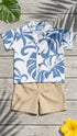 Delicate Tropical Hawaiian Aloha Boys 2pc Cabana Set