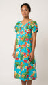 RJC Women's Colorful Plumeria Muumuu Dress