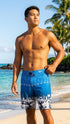 Hawaiian Island Creations (HIC) 20" Digital Coast 8 Way Stretch Boardshorts
