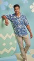 Woodcut Hawaiian Men's Hawaiian Shirt