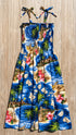RJC Girl's Hibiscus Hawaiian Islands Hawaiian Smocked Dress