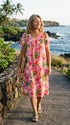 RJC Women's Rainbow Plumeria Muumuu Dress