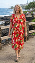 RJC Women's Rainbow Plumeria Muumuu Dress