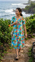 RJC Women's Rainbow Plumeria Muumuu Dress