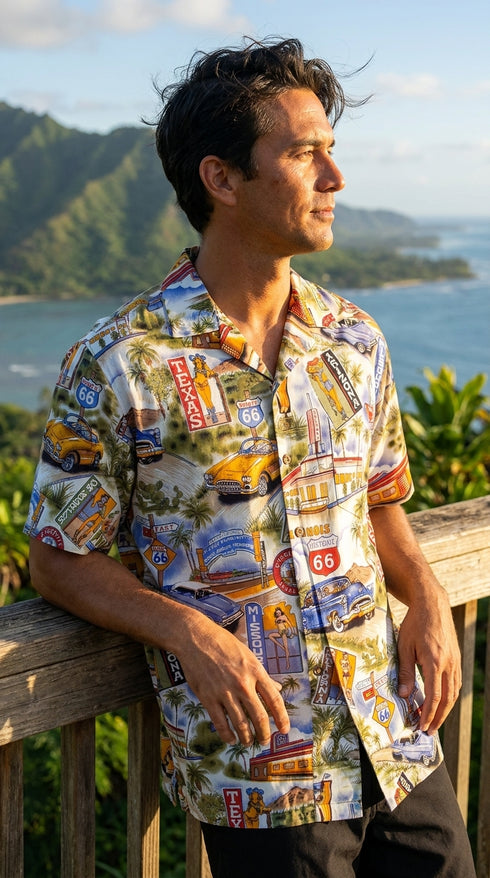 Pacific Legend Mens M to 4X Route RT 66 Shirt