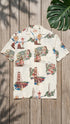 San Francisco Men's Hawaiian Aloha Vintage Cotton Lawn Shirt