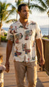 San Francisco Men's Hawaiian Aloha Vintage Cotton Lawn Shirt