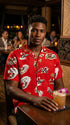 Santa Island Fun Activities Men's Hawaiian Shirt