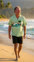 Santa Parasailing Hang Gliding Canoeing Men's Hawaiian Shirt