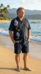 Santa's Christmas Rapids Panel Men's Hawaiian Shirt