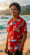 Santa's Hawaiian Christmas Vacation Men's Hawaiian Shirt