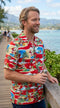 Santa's Island Vacation Men's Hawaiian Shirt