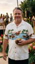 Santa Turtle Sleigh Men's Hawaiian Shirt