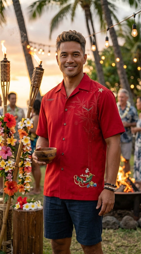 Bamboo Cay Shining Star Embroidered Shirt