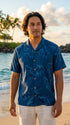 Paradise Found Men's Simple Bamboo Hawaiian Shirt