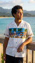Pacific Legend Snowmen Christmas Beach Party Men's Hawaiian Shirt, additional view 5 of 7
