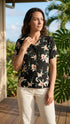 Star Orchid Women's Hawaiian Camp Shirt