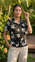 Star Orchid Women's Hawaiian Camp Shirt