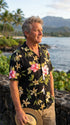 Paradise Found Men's Hibiscus Summer Hawaiian Shirt, view 5 of 9