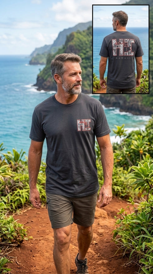 Tapa HI Block Screenprinted Hawaiian T-Shirt