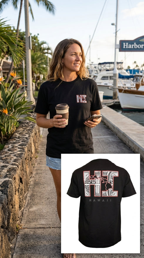 Tapa HI Block Screenprinted Hawaiian T-Shirt