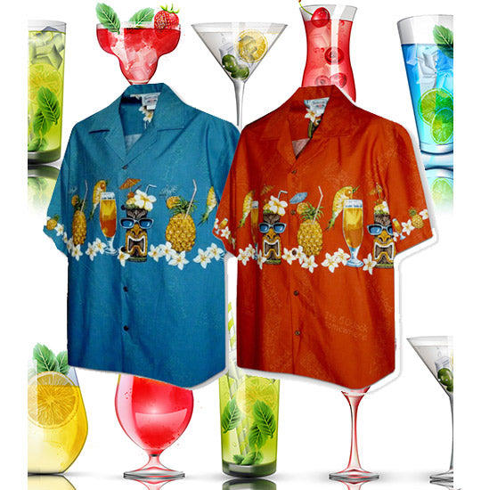 Drink and Gambling related Hawaiian shirts