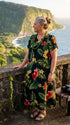 RJC Women's Tropical Summer Hibiscus Muumuu Dress
