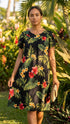RJC Women's Tropical Summer Hibiscus Muumuu Dress