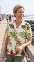 RJC Tropical Summer Hibiscus Women's Hawaiian Camp Shirt, view 8 of 9