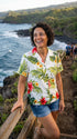 RJC Tropical Summer Hibiscus Women's Hawaiian Camp Shirt, view 9 of 9