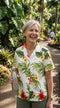 RJC Tropical Summer Hibiscus Women's Hawaiian Camp Shirt
