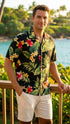 Tropical Summer Hibiscus Men's Hawaiian Shirt