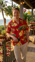 Tropical Summer Hibiscus Men's Hawaiian Shirt