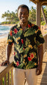 Tropical Summer Hibiscus Men's Hawaiian Shirt
