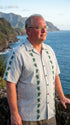 Turtle Panel Men's Aloha Shirts