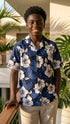 RJC Boys White Hibiscus Fern Shirt