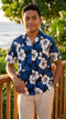 RJC Boys White Hibiscus Fern Shirt