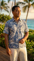 RJC Mens Woodcut Hawaiian II Reverse Shirt