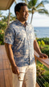 RJC Mens Woodcut Hawaiian II Reverse Shirt