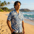 RJC Mens Woodcut Hawaiian II Reverse Shirt