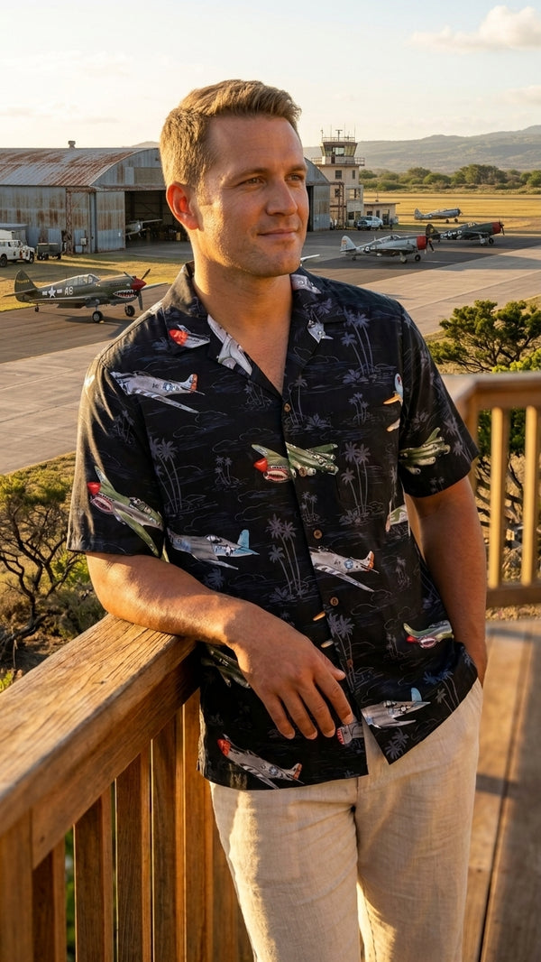 USA Airplane Men's Hawaiian Shirt