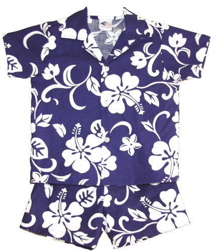 RJC Boys Classic Hibiscus 2pc Cabana Set