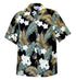 Pacific Legend Mens Tropical Plumeria Fern Leaf Shirt