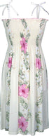 Paradise Lei Panel Women's Hawaiian Smocked Dress