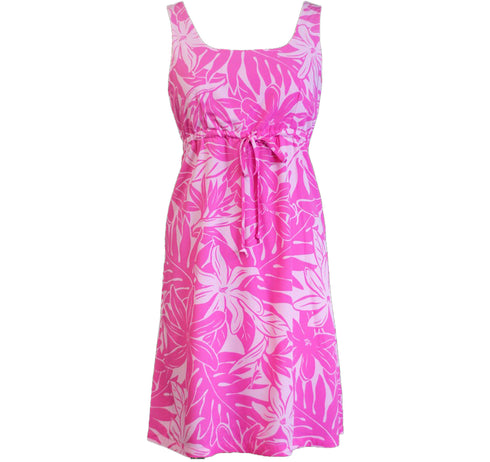 RJC Women's Floral Flash Empire Tie Front Dress