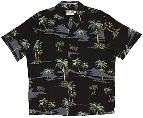 RJC Mens Tropical Trees Rayon Shirt