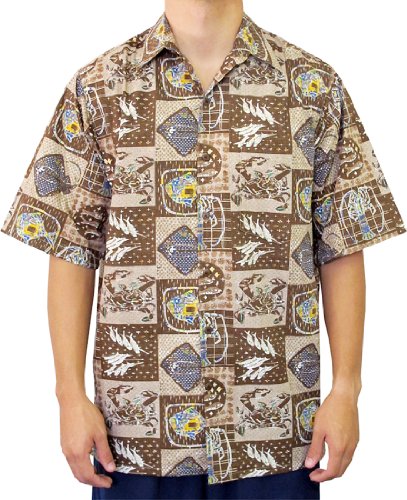 Go Barefoot Mens Hawaii Kai Ocean Peached Cotton Shirt