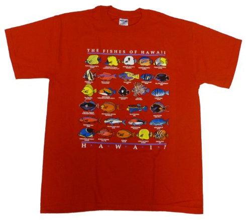 RJC Men's The Fishes of Hawaii Hawaiian Tshirt - Hawaii Imprint