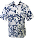 Made in USA - Go Barefoot Men's Star Pareau Reverse Aloha Shirt