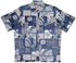 RJC Mens Bold Hawaiian Leaf Reverse Shirt